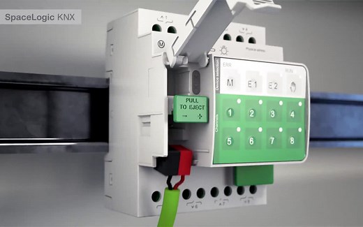 安装施耐德KNX开关执行器教程