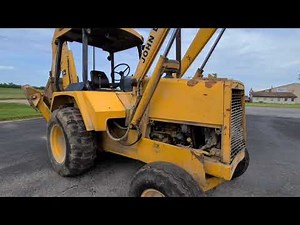 john deere 410B backhoe