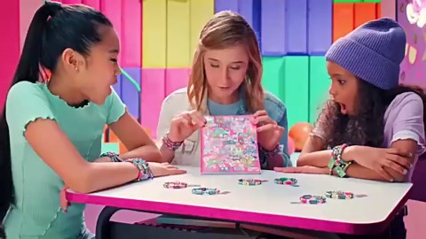 Sticker Roll Bracelet for Kids Girls- 160 Holographic Stickers to Wear, Share & Collect
