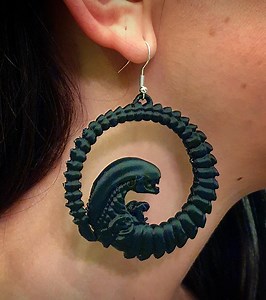 Alien Creature Earring Pair (2 Pieces) - Etsy