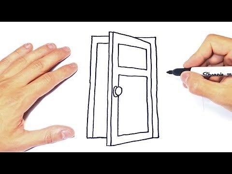 Cómo dibujar una Puerta Paso a Paso | Dibujo de Puerta