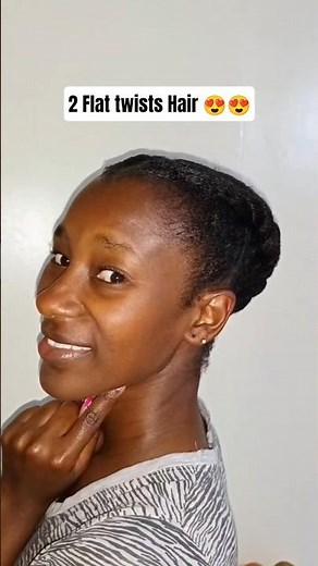 My Go-To Easy 4C Hairstyle (Just Two Flat Twists!)