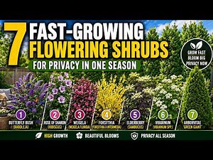 🌿 7 Fast-Growing Flowering Shrubs for Privacy in One Season | Create a Beautiful Living Screen Fast!