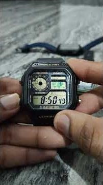 how to set up time in Casio Illuminator watch⌚ | Casio AE- 1200 WH •3299#watch #watchnow#clockmaker