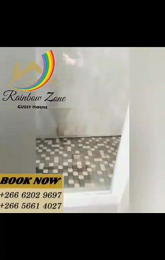 -Hot water is always available -Both showers and a bathtub -TV with a few channels -Heated blankets DAY REST ACCOMMODATIONS -2hrs: R150 -3hrs: R220 -4hrs: R280 -8hrs: R350 from 10am to 6pm NB: After 5pm we only provide an hour for R150 NIGHT REST -R350: check in 6pm. Location: Maseru mookoli after passing by the Engen garage, near the traffic lights 🚦 on the left side of the road when hearded to Berea.”There’s a huge warehouse on the left side of the road , you walk between it and Pak Fazel car