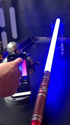 How to change colour of my lightsaber on a app?