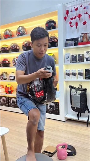 Test Lực Ngàm Gắn Cằm LS2 FF808 Stream II | Treo Tạ Hơn 2kg