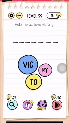 Brain Test Level 59 Answer | Help me achieve victory!