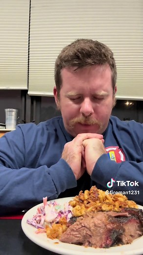 Smoked Brisket Dinner for 12 Firemen at the Firehouse