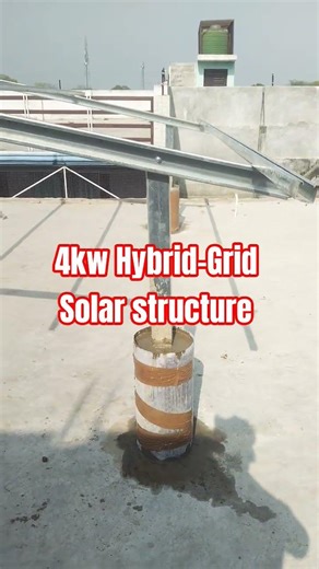 4kw Hybrid-Grid Solar structure #sisolar #electrical #solarconverter