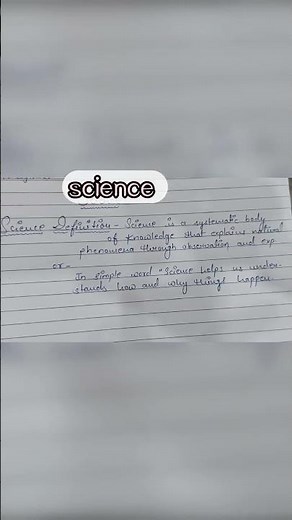 #Science Basics #ExplainedIntroduction to Science# Made EasyScience = # Science Facts #defination