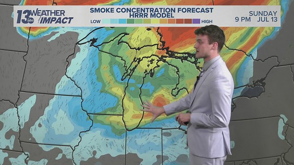 WILDFIRE SMOKE RETURNS | A plume of Canadian wildfire smoke continues to worsen air quality