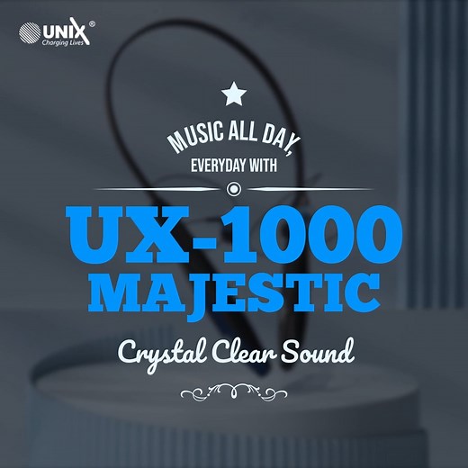 16 reactions | Get everything at once with the UX-1000 Majestic. Whether it is a long-lasting battery that you are looking for or a comfy fit, the UX-1000 has got it all. Shop today on Flipkart. . . #unix #unixindia #neckband #wireless #ux1000 #majestic #sound #music #longlasting #flipkart | Unix India | Facebook