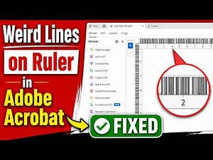 How to Fix Weird Lines on Ruler in Adobe Acrobat | Fix Strange Lines Appearing on Ruler In Adobe