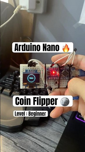 Arduino Nano Coin Flipper with OLED! 🪙 #arduino #coding #tech