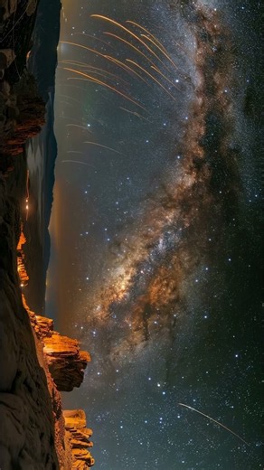 Milky Way Timelapse 🌌 Night Sky Stars | Space Shorts