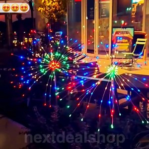 A never-ending firework show in your garden! 🎆 These solar stakes burst into a dazzling cycle of colors each night, powered entirely by the sun. Link in comments! 👇 | Next Deal Shop