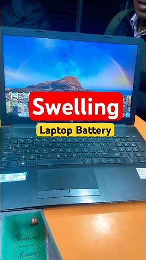 HP Laptop Battery Swollen & Touchpad Issue Fixed | Complete Repair Process #shorts