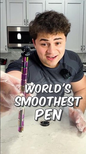 I Created the SMOOTHEST Pen!! 😱 #shorts #ferrofluid #smoothestpen #pen #diypen #science #experiment