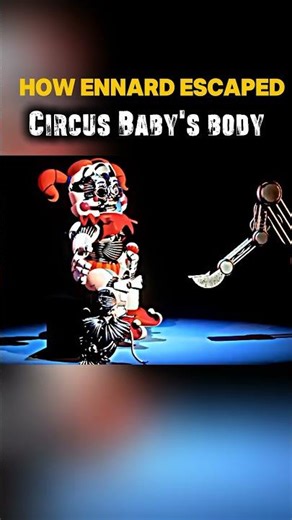 How Ennard escaped Circus Baby's body #animationvideo #fnaf #shortvideos #sisterlocation #sfm