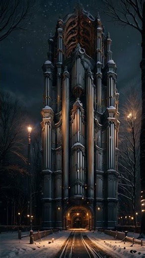 Crimson Winter's Embrace: Pipe Organ Serenade for Peaceful Reflection