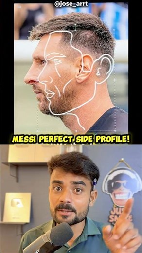 Messi Perfect Side Profile! 🤯 #facts #quiz #ytshorts