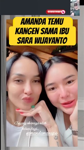 Amanda temu kangen sama ibu sara Wijayanto #amandamanopo #kennyaustin #shortvideos
