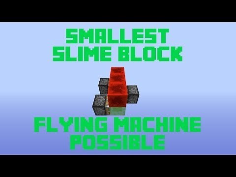 Minecraft Small Slime Block Flying Machine w/ CovertAssasin