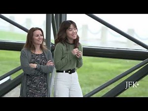 Cellist Leland Ko at the JFK Library