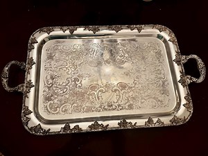 Vintage Silver on Copper Serving Tray by Academy Silver Co - Etsy