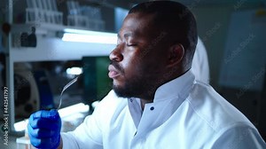 Black scientist eating cell based meat