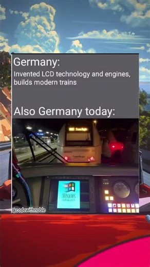 🇩🇪 Germany:Gave us LCD Tech,Pioneered Engines, Builds Futuristic Trains.😂😂🤣😂 #funny #memes #trending
