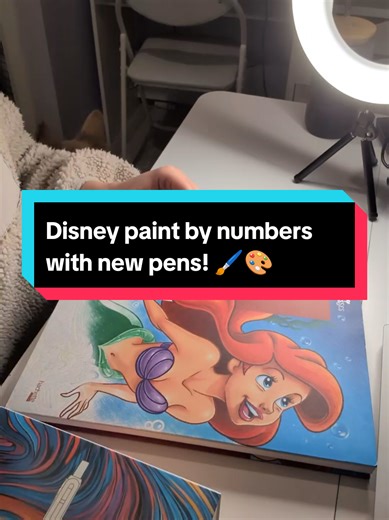 Disney Paint by Numbers Unboxing and Colouring Session