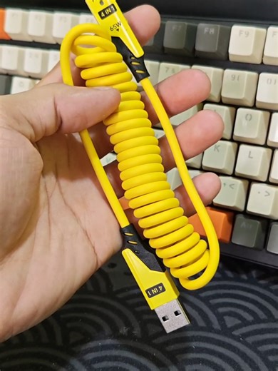 4 in 1 Retractable Spring Charger for All Devices