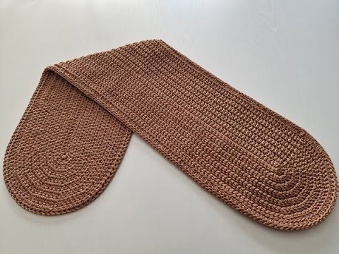 Wonder of Handicraft! 🪡 How to Make an Oval Runner with Polyester Macrame Yarn Step by Step🌸