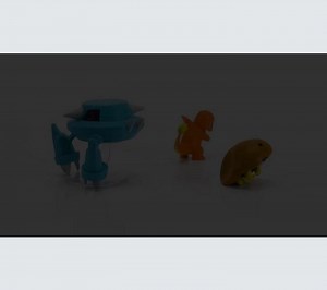 Pokémon Charmander, Metang & Kabuto Battle Figure Set, 3 Piece