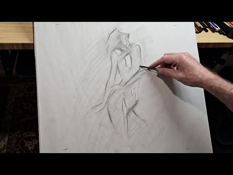 Figure Drawing Timelapse #12 - It's getting hot in here