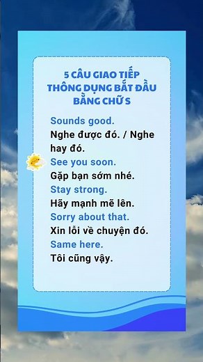 5 Câu giao tiếp tiếng Anh bắt đầu bằng chữ S – Ngắn gọn – Dễ dùng!