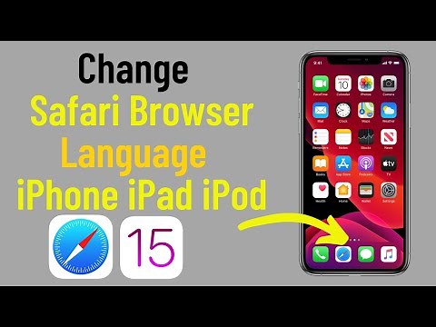 HOW TO CHANGE SAFARI BROWSER LANGUAGE ON IPHONE IPAD IOS 15 - 2021..