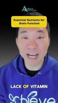 Vitamins power your brain. 🧠