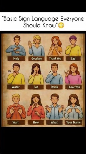 “Basic Sign Language Everyone Should Know”😳