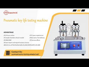 Pneumatic key life testing machine