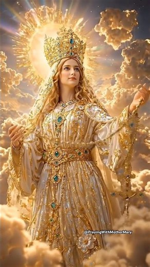 The Queen of Heaven & The Sacred Crucifix 🙏 Ave Maria
