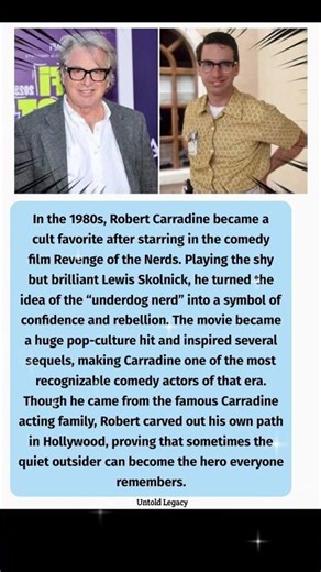 The Nerd Who Became a Cult Movie Legend — Robert Carradine’s Story