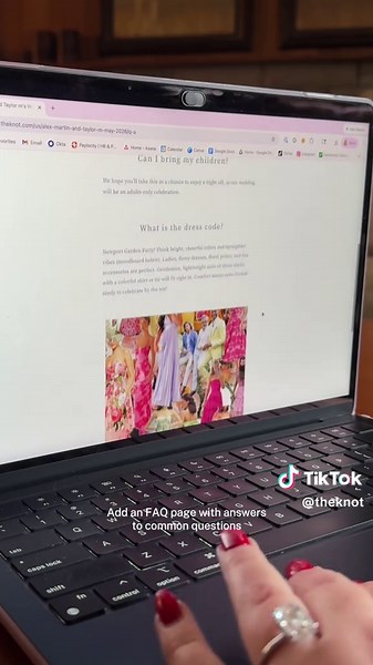 consider this your ultimate wedding website blueprint 🤝💻. your site is the go-to for guests leading up to your big day—make simple, informative, and totally you. build your dream wedding website for free on The Knot 🤍.