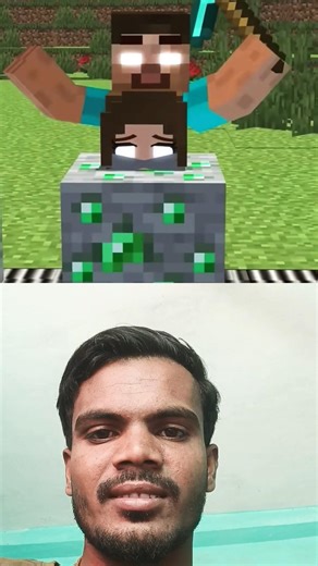 Help the Herobrine family defeat the villagers' giant robot. #friendship #shorts#minecraft