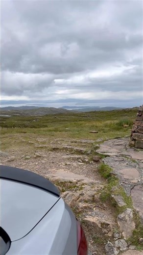Reunited at the top of Bealach na Bà, ready to tackle the Applecross Pass. 🏔️🚘