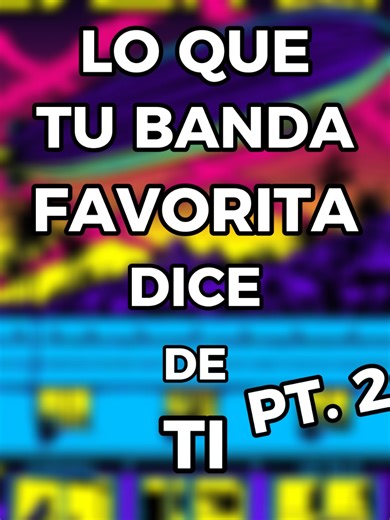LO QUE TU BANDA FAVORITA DICE DE TI / PT. 2 #creatorsearchinsights #musica #rock #metal #fyp