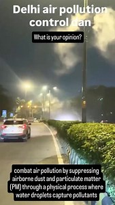 6.8K views · 140 reactions | combat air pollution by suppressing airborne dust and particulate matter (PM) through a physical process where water droplets capture pollutants. #AQI #PollutionControl #AirPollution | Mission Green Mumbai | Facebook