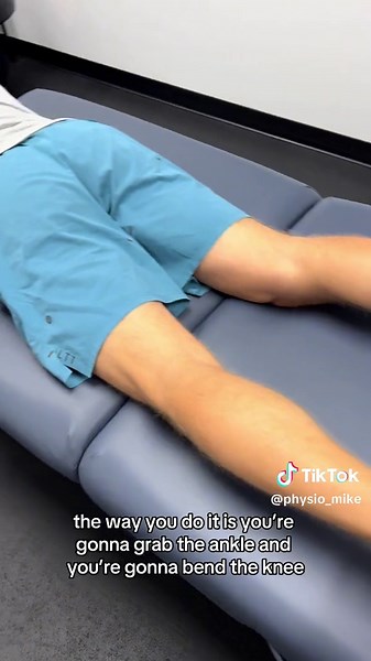 Do you have hip pain or tightness? The Ely’s test is used to test for tightness or spasticity in the rectus femoris (hip flexor). If the: - hip rises off the bed - the heel can’t touch the bum - or there is pain and tingling in the back of the leg the test will be considered positive. #physicaltherapy #physiomike #hips #hipsdontlie #fyp